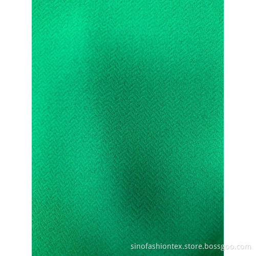 Herringbone Polyester Crepe Stretch